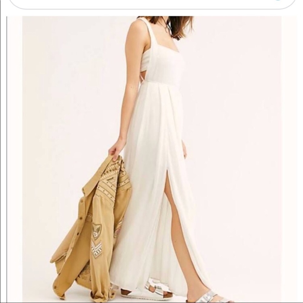 Free people Yes Please white maxi dress